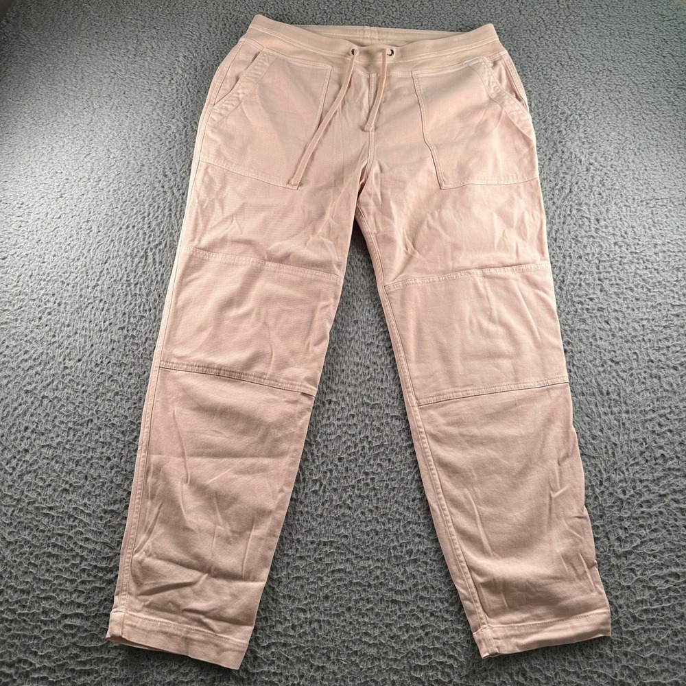 James Perse Utility Pants Womens 3 Pink Drawstring Tapered‎ Casual Stretch